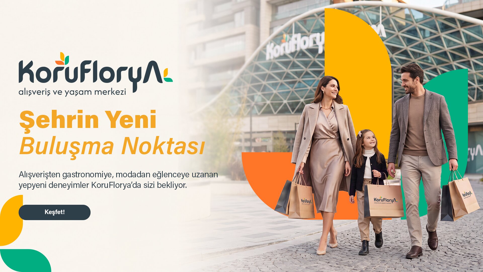 KoruFlorya alışveriş ve yaşam merkezi: Şehrin Yeni Buluşma Noktası. Alışverişten gastronomiye, modadan eğlenceye uzanan yepyeni deneyimler KoruFlorya’da sizi bekliyor.